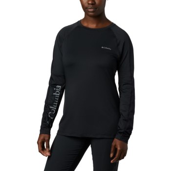 Columbia Windgates Long Sleeve, Sudaderas Negros Para Mujer | 603749-DMZ